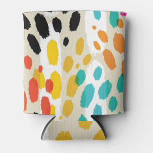 Animal Print Vintage Seamless Pattern Can Cooler