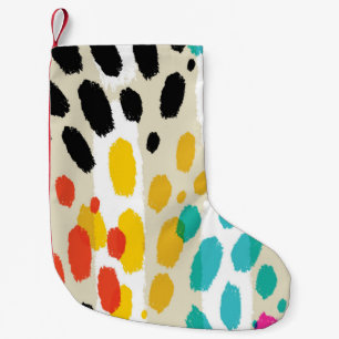 Animal Print Vintage Seamless Pattern Small Christmas Stocking