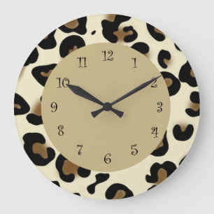Animal Print Wall Clocks