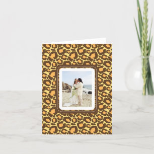 Animal Print Wedding Thank You Notes