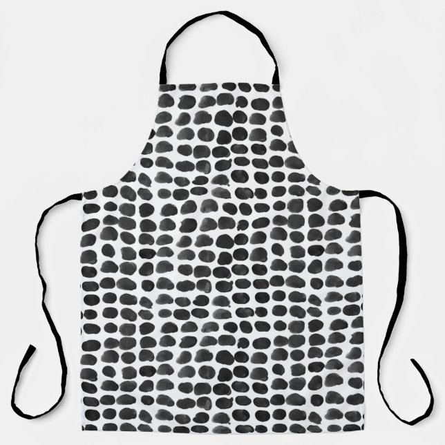 Animal print with dots seamless pattern apron (Front)