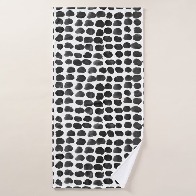 Animal print with dots seamless pattern bath towel (Bath Towel)