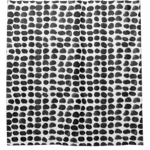 Animal print with dots seamless pattern shower curtain
