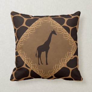 Animal Print with Giraffe Cushion