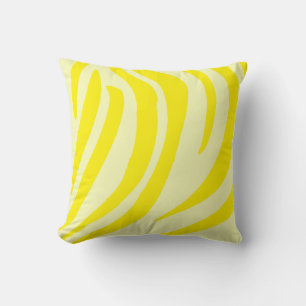Animal print yellow pillow