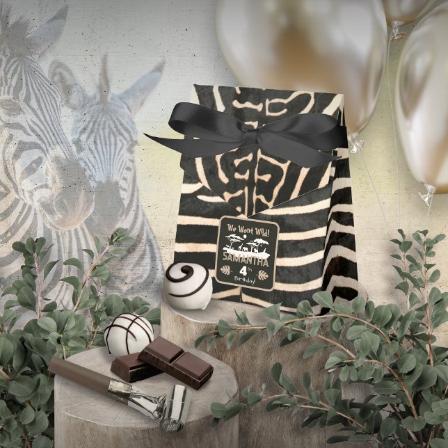 Animal Print Zebra Birthday Favour Box (Creator Uploaded)