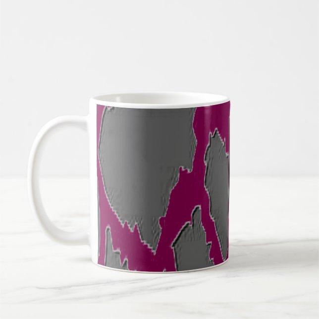 Animal Printed Zebra Stripe coffee mig Mug (Left)