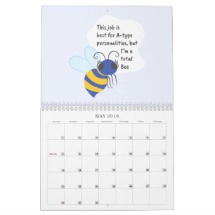 Animal puns: sad worker edition calendar