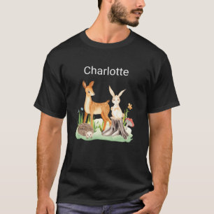 Animal rabbit hedgehog Charlotte family T-Shirt