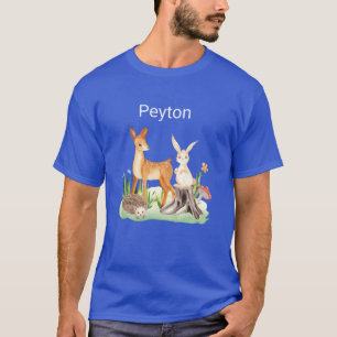 Animal rabbit hedgehog Peyton boy T-Shirt