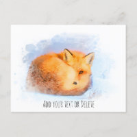 *~ Animal Red Fox Ap18 Artsy Wildlife Text