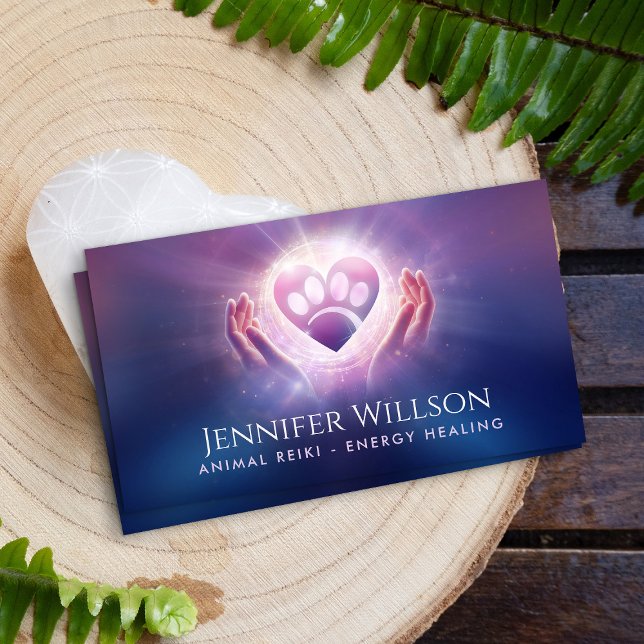 Animal Reiki - Energy Healing Business Card (Creator Uploaded)