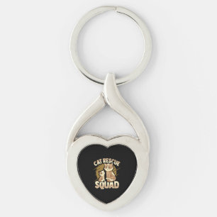 Animal Rescue Cat Rescue Design for a Cat Rescuer Key Ring