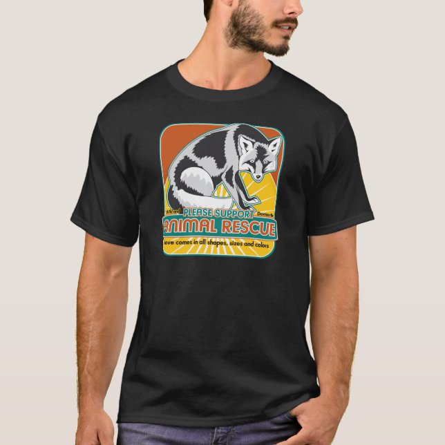 Animal Rescue Fox T-Shirt (Front)