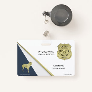 Animal Rescue ID Badge