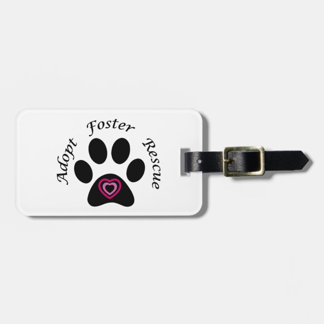 Animal Rescue Luggage Tag (Front Horizontal)
