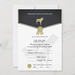 Animal Rescue RSVP Card