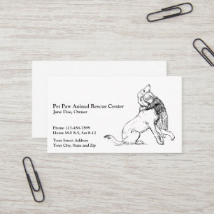 Animal Rescue Shelter Business Card