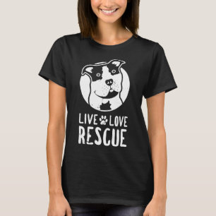 Animal Rescue Shirt Live Love Rescue Pitbull Dog V