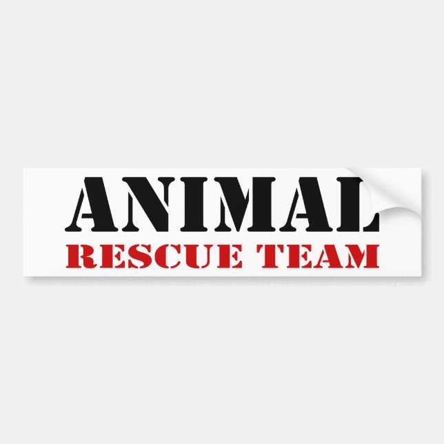Animal Rescue Team Bumper Sticker (Front)