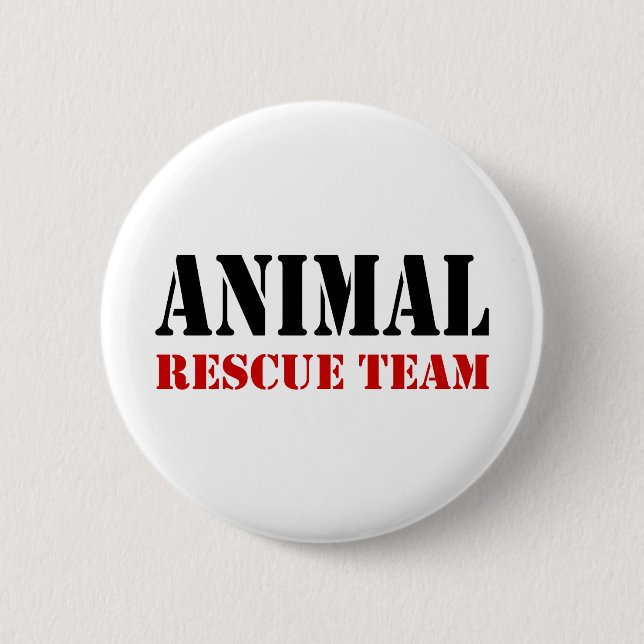 Animal Rescue Team Gift Items 6 Cm Round Badge (Front)
