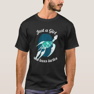 Animal Rights Just A Girl Who Loves Turtles Sea Oc T-Shirt