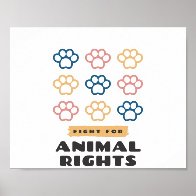 Animal rights poster (Front)