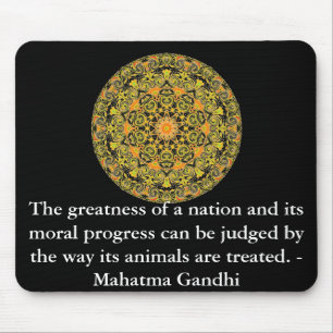 animal rights quote - Mahatma Gandhi Mouse Pad