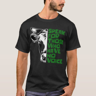 Animal Rights Vegan Quote Cow Face T-Shirt