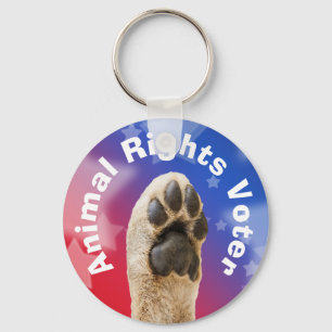 Animal Rights Voter Key Ring
