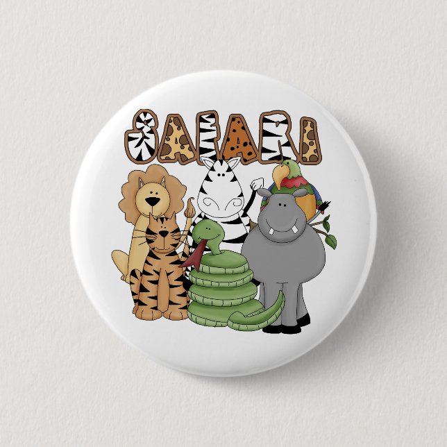 Animal Safari 6 Cm Round Badge (Front)
