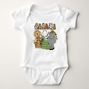 Animal Safari Baby Bodysuit