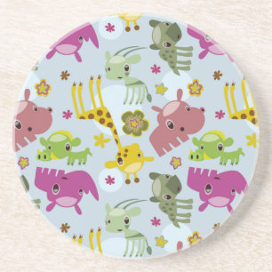 animal safari pattern coaster