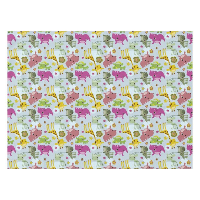 animal safari pattern tablecloth (Front (Horizontal))