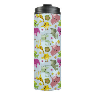 animal safari pattern thermal tumbler