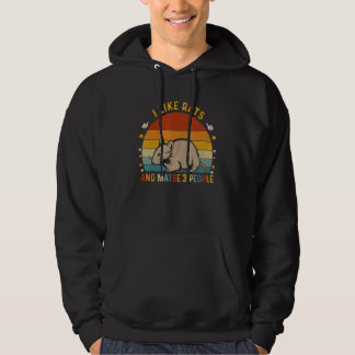 Animal  Sarcastic I Like Rats And Maybe 3 People Hoodie