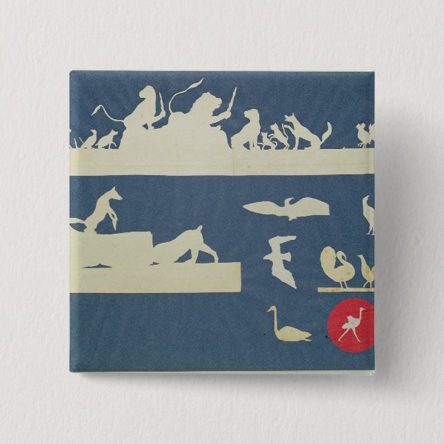 Animal Scenes 15 Cm Square Badge (Front)