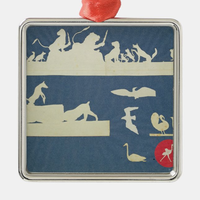 Animal Scenes Metal Tree Decoration (Front)