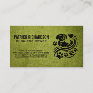 Animal Services Logo Dog Paw Logo Business Card