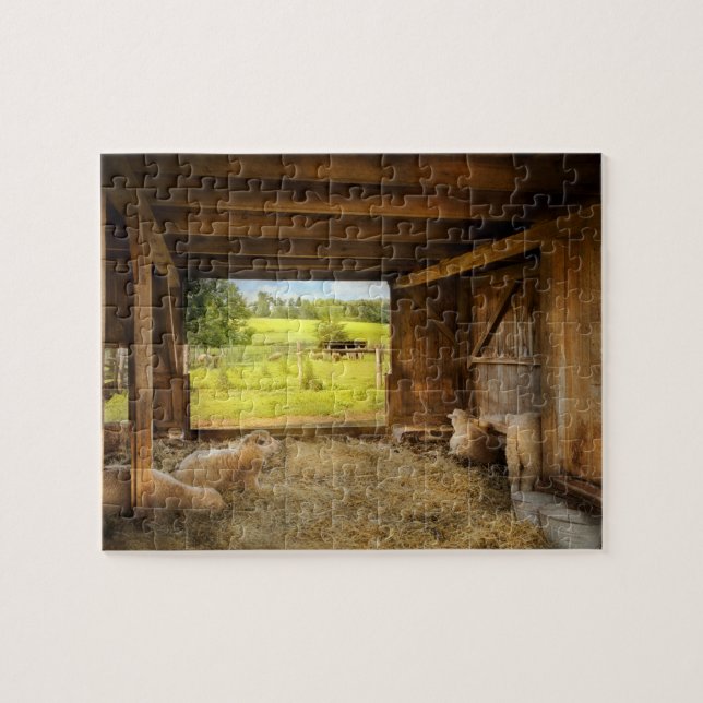 Animal - Sheep - Counting sheep Jigsaw Puzzle (Horizontal)