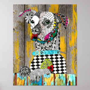 Animal Shelter Dog Adoption Poster 