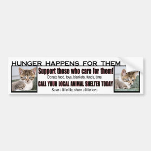 Animal Shelter Support Bumper Sticker