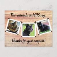 Animal Shelter Three Photo Template Thanks