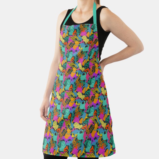 Animal Silhouettes Pattern Apron (Insitu)