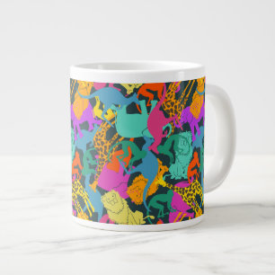 Animal Silhouettes Pattern Large Coffee Mug
