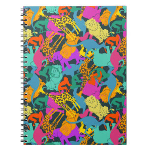 Animal Silhouettes Pattern Notebook