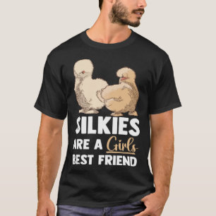 Animal Silkie Chicken Mum Silky Chicken Farmer T-Shirt