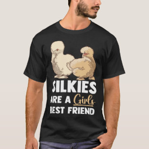 Animal Silkie Chicken Mum Silky Chicken Farmer T-Shirt