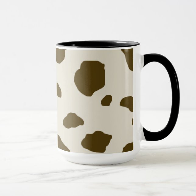 Animal Skin Brown Cow Spots Mug (Right)