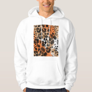 Animal skin: creative leopard pattern. hoodie